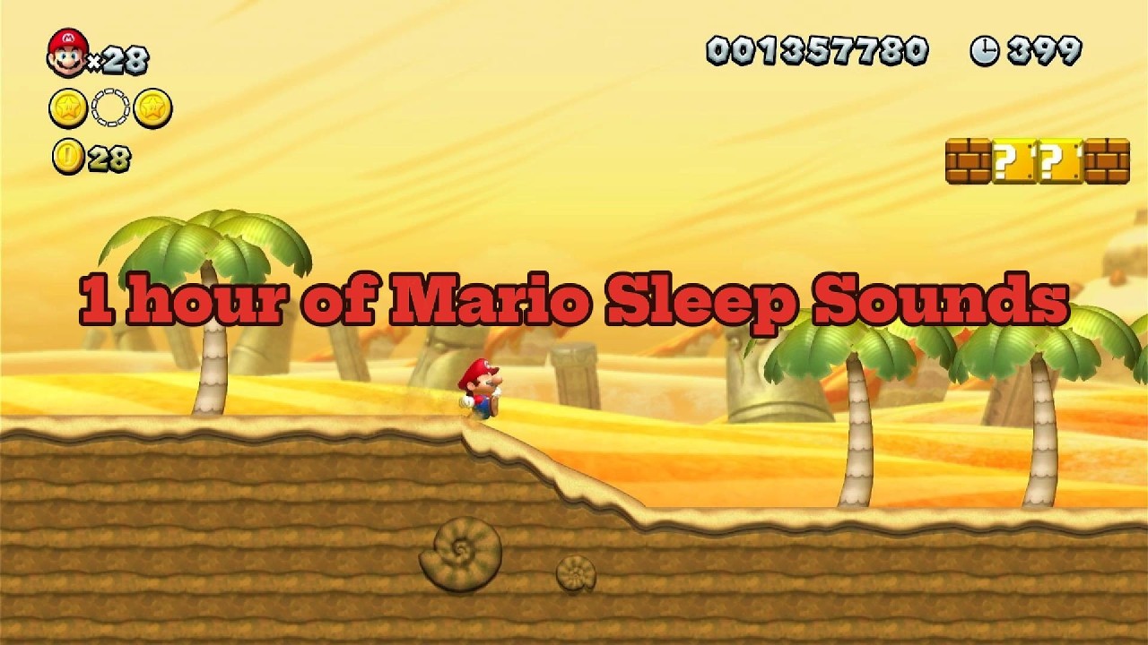 Retro Dreams: 1 Hour of Mario Sleep Sounds (No Commenatry)