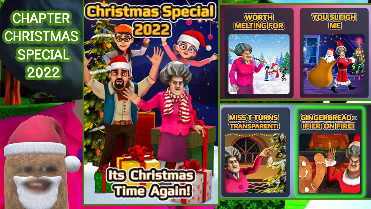 វគ្គ Christmas Special គ្រប់វគ្គទាំងអស់ | Game Scary Teacher 3D