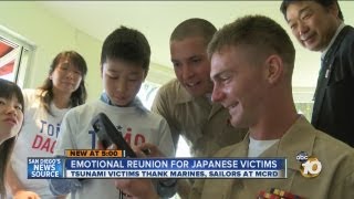 Japanese teens bond with their Marine rescuers