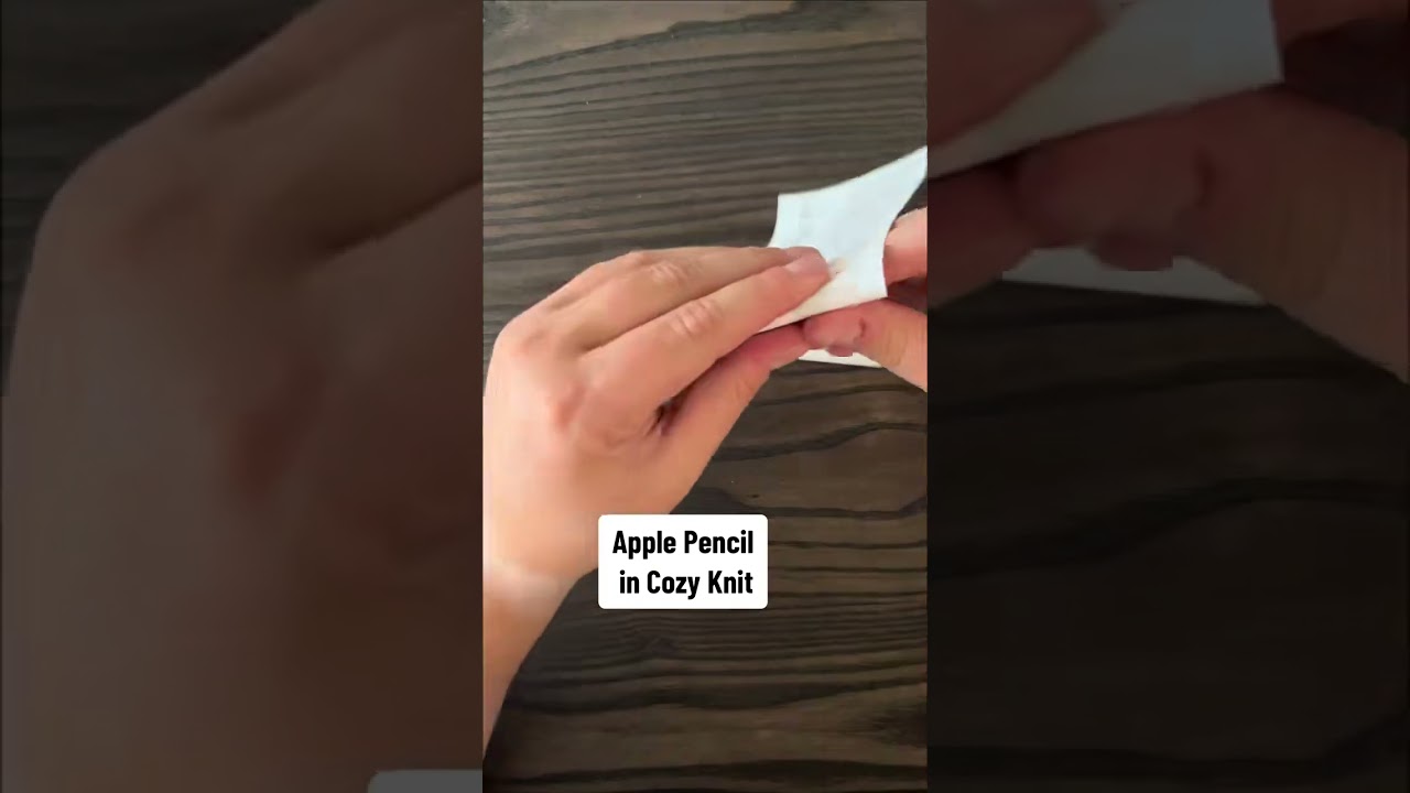 "Embrace the cozy vibes with my knit Apple Pencil skin! 🧶✏️ 