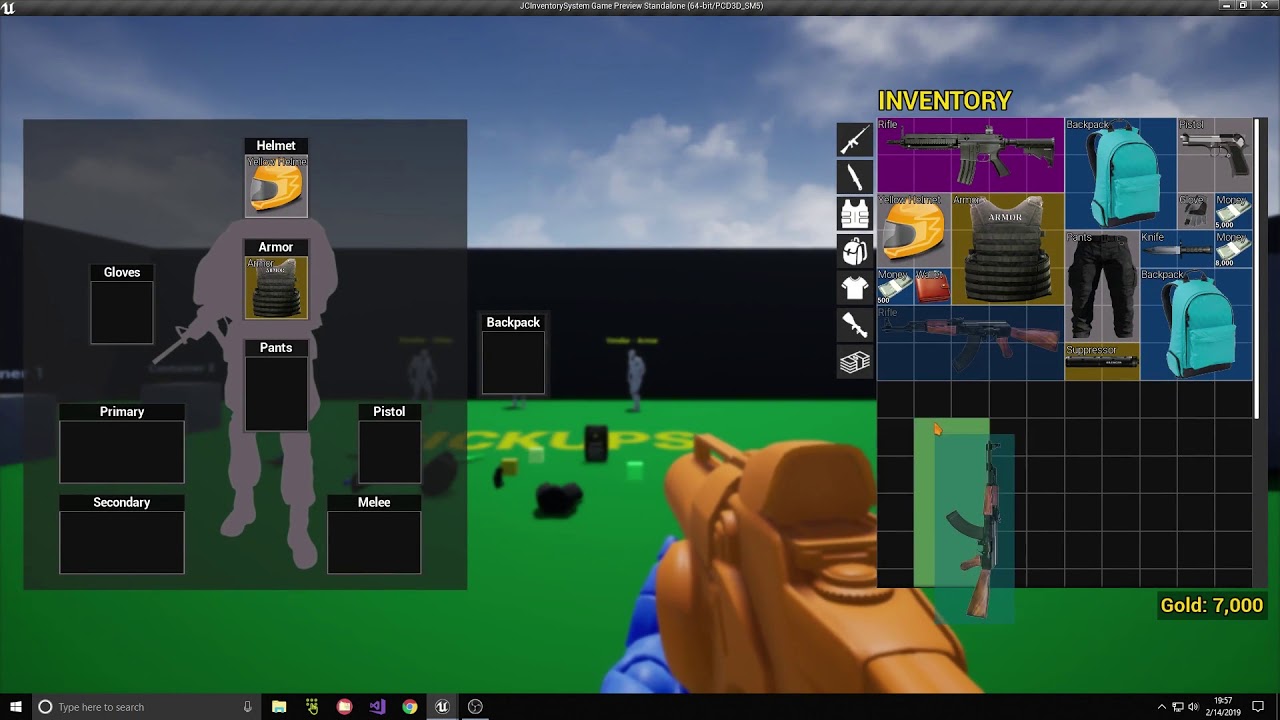 Equipping & Unequipping items with Double Click [UE4 Jigsaw Inventory]