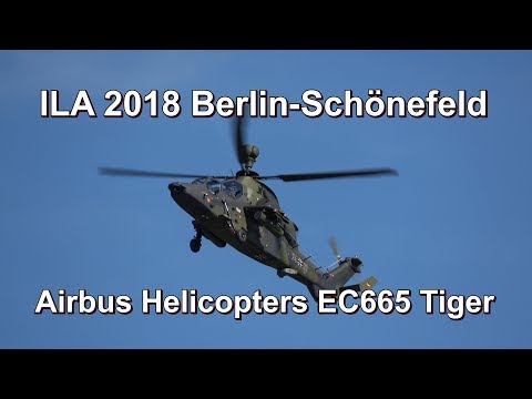 Airbus Helicopters EC665 Tiger ILA 2018 Berlin 4K