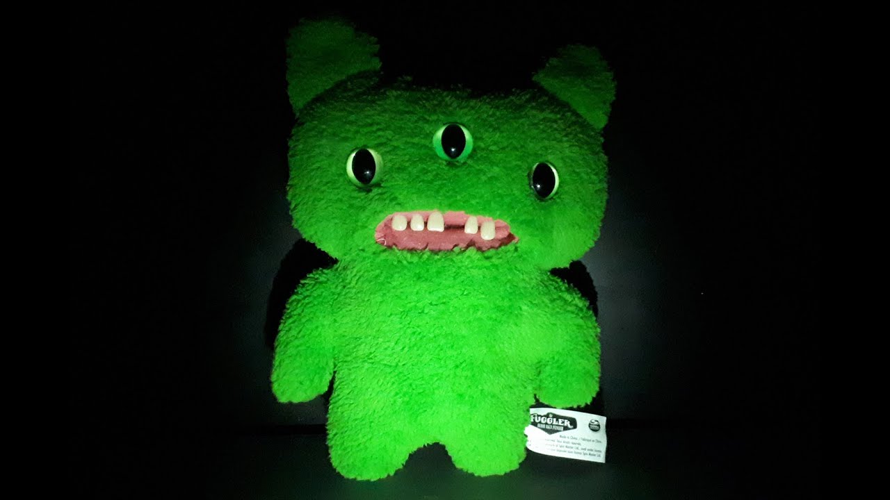 Fuggler Fugglow Reek-O glow от Spin Master Zuru, забавная уродливая плюшевая игрушка с зубами мон...