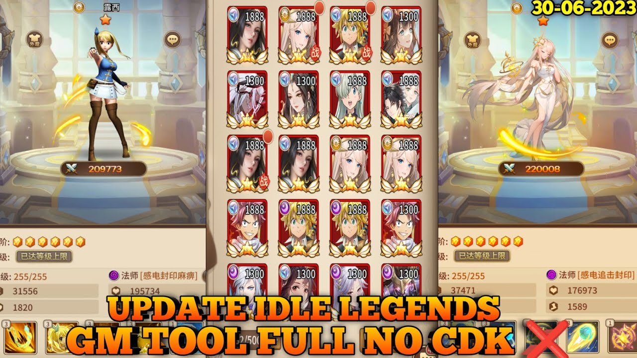 Update No CDK Idle Legends Gm Tools Full, New Hero - Private Server
