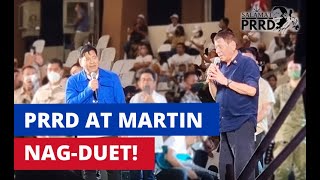 Salamat, PRRD! Our dear president sings with Martin Nievera