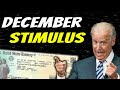 DECEMBER Stimulus! Second Stimulus Check Update | $2,400 Stimulus | SSI SSDI | Unemployment - Nov 24