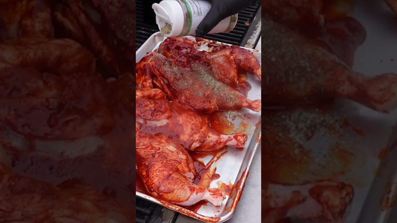 Курица-гриль, маринованная в меските ачиоте