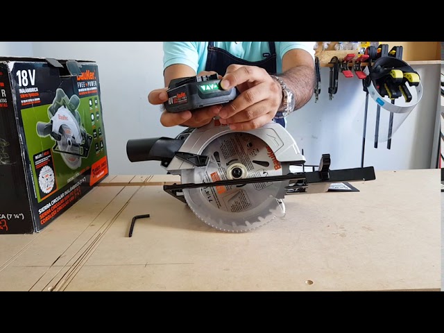 Unboxing Sierra circular inalambrica BAUKER CCS185JN Sistema Free Power -  YouTube