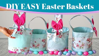 DIY Fabric Easter Basket {Easy Sewing Tutorial}