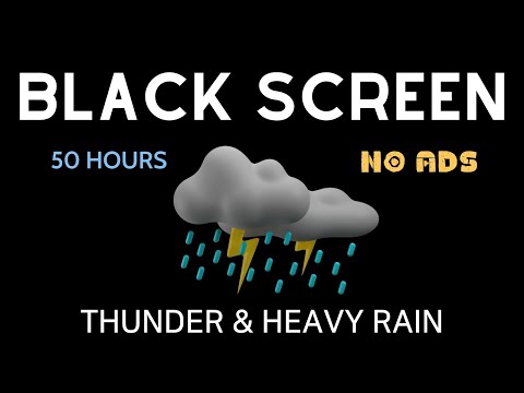 4K • Thunder & Heavy Rain | Perfect Soundtrack for Deep Sleep