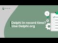 What is the Delphi Method? Expert Insights Made Easy with Durvey.org