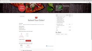 Placing an Order