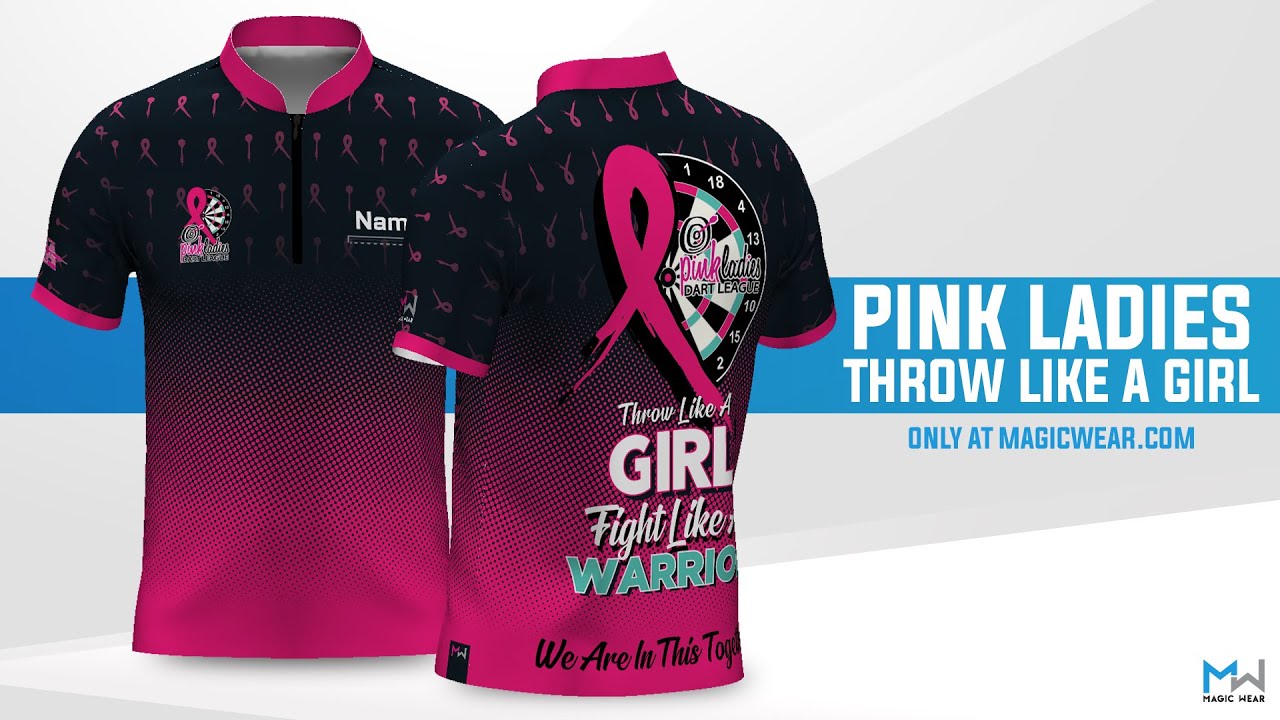 Pink Ladies Dart League Throw Like a Girl Ready Design YouTube