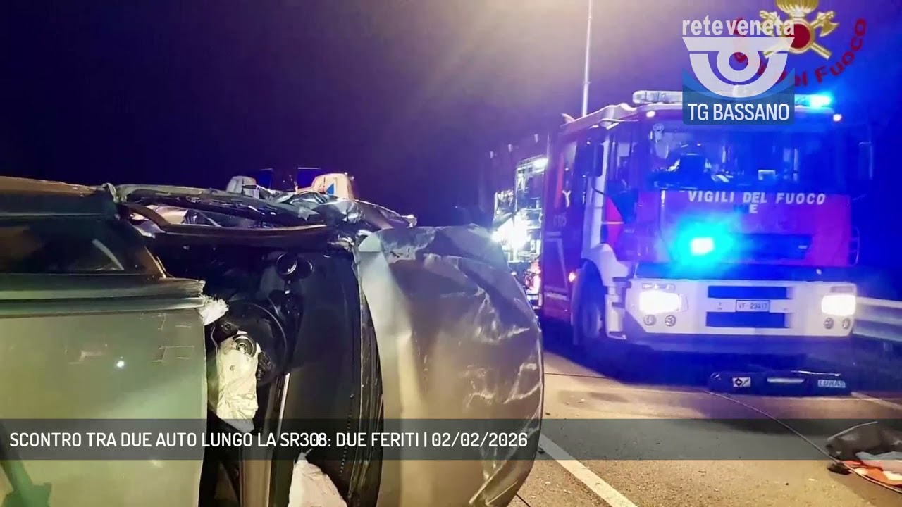 SCONTRO TRA DUE AUTO LUNGO LA SR308: DUE FERITI | 02/02/2026