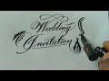 How to write copperplate calligraphy l super satisfying calligraphy