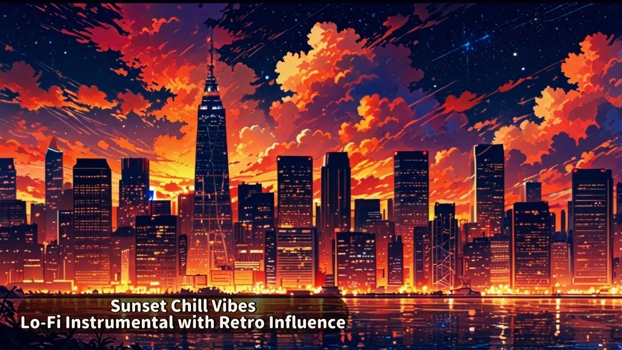 Sunset Chill Vibes | Lo-Fi Instrumental with Retro Influence | BGM for sleep/study