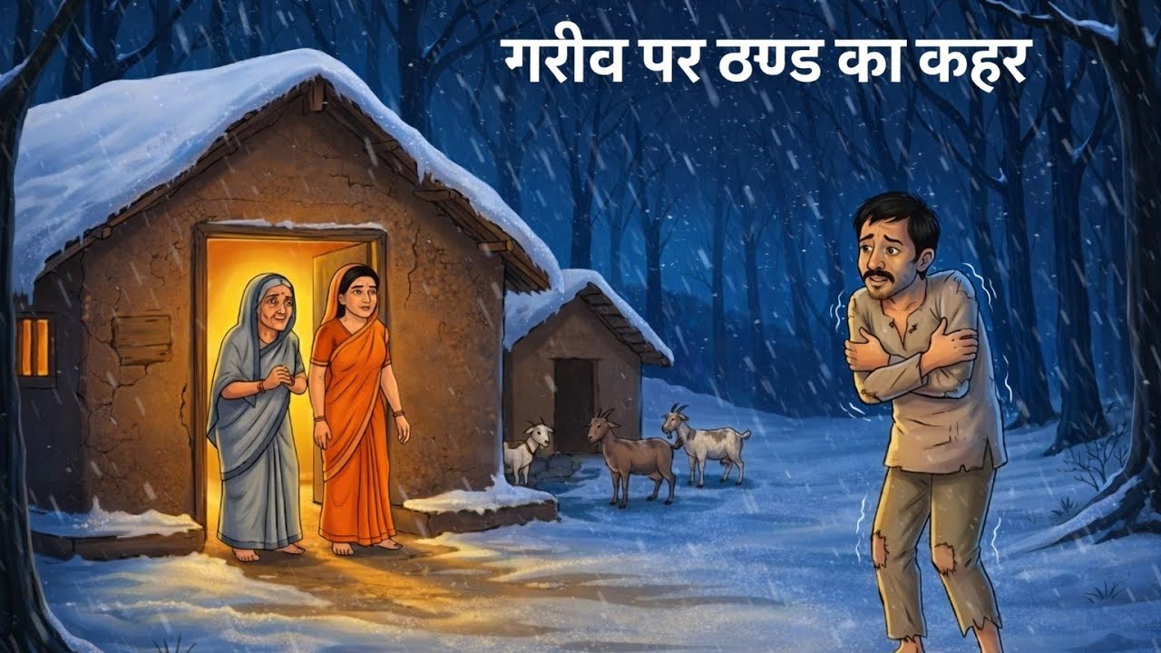 गरीब पर ठंड का कहर |  Garib Par Thand Ka Kahar | Moral Story In Hindi Language | S Toons Hindi 