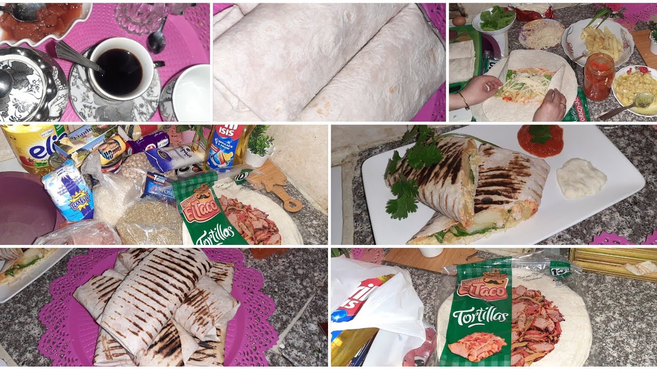 روتين المساء ❤ قهوة العصرة ☕طاكوس منزلي ولا اروع 😋بالصلصة هايلة قضيان للكوزينة 💕راجلي صمت عليا 🤔