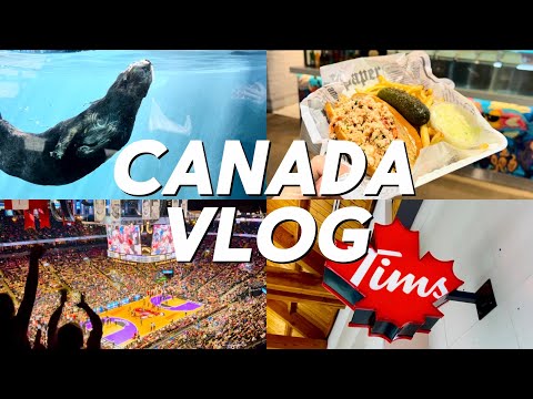 【カナダvlog🇨🇦】ラッコに会いにカナダへ ナイアガラの滝で感動して本場のNBAで熱狂