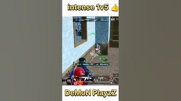 🤯 INTENSE 1V5 CLUTCH 🥶 WITH DeMoN PlayzZ 👍 #shorts #bgmi #caketraining #trending #sanjubaba