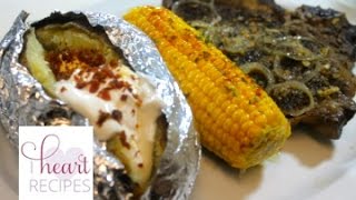 Subscribe it's free! http://goo.gl/ue0voi easy recipe and cooking
tutorial on how to cook a dinner for two including t-bone steaks, corn
the cob, st...