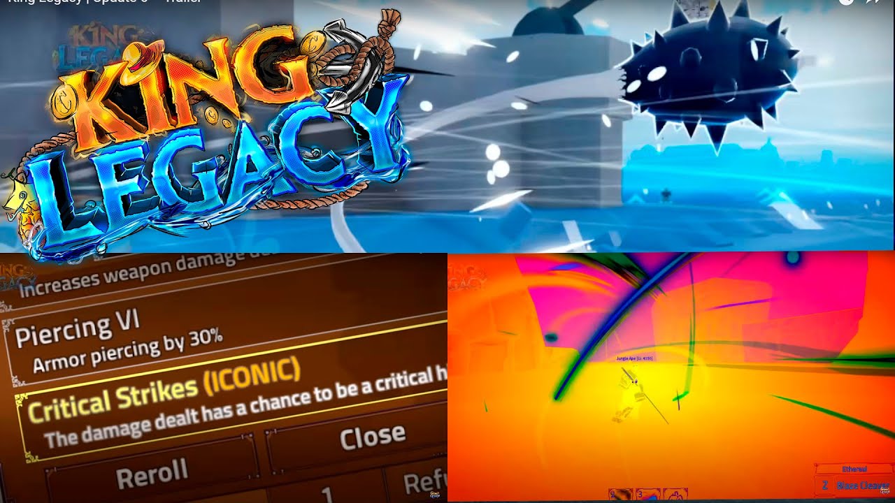 DOUGH DESPERTADA?, DUAL SWORD? REACCION UPDATE 6 KING LEGACY YouTube