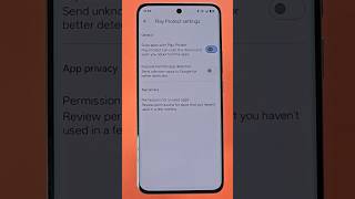 Disable google play protect on android