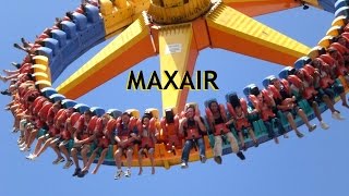 MaXair Pivothead POV Cedar Point Giant Frisbee Rotating Pendulum Tower On-Ride Front Seat HUSS