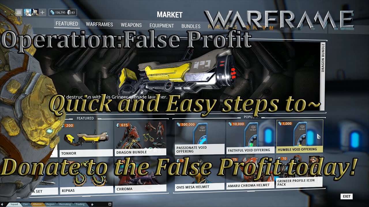 How to: Operation False Profit - Warframe