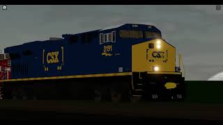 CSX 3191 Leads Coal train Threw Debary Curve (Nice K5HL)