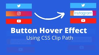 Button Hover effects using html and css only.