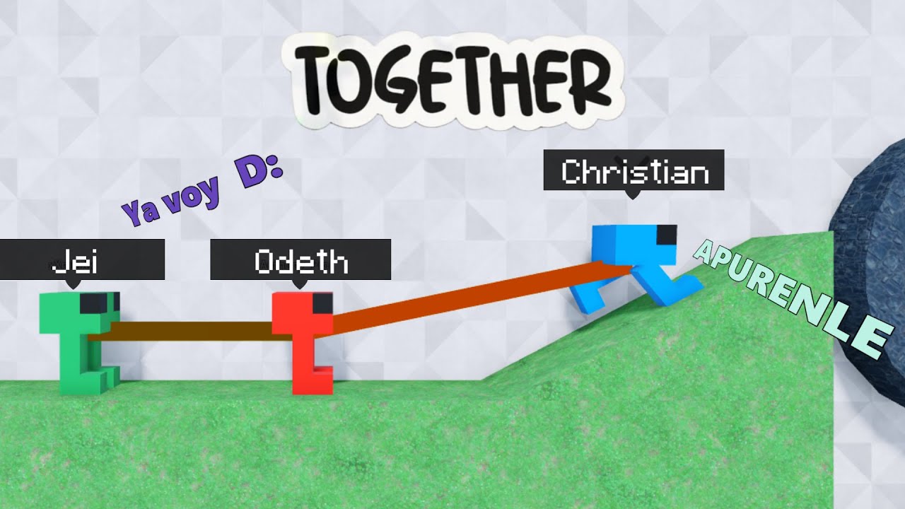 3 TONTOS ENCADENADOS en Roblox | Together | ChrisGamerYT