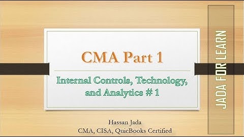 CMA Part 1 Internal Control