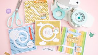 Spring Spinner Cards with the Button Press