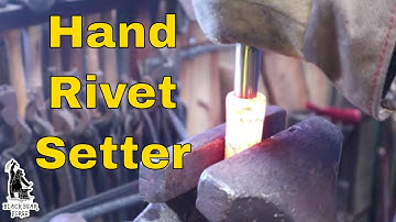 Hand rivet setting tool