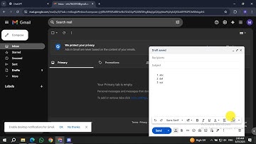 How To Add Bullet Points in Gmail