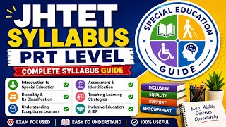 JHTET PRT Syllabus 2026 🔥 | Complete Guide | Special Education