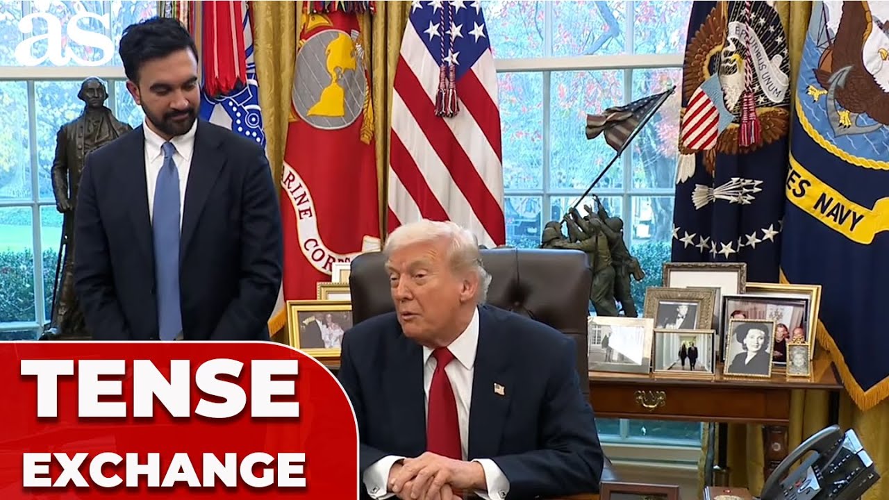 Tense WHITE HOUSE moment as journalist forces TRUMP and Zohran MAMDANI to face their past insults