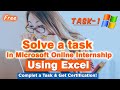 Create Excel Dashboard | virtual internship task 1 | dashboard in excel 2020 | Try this internship