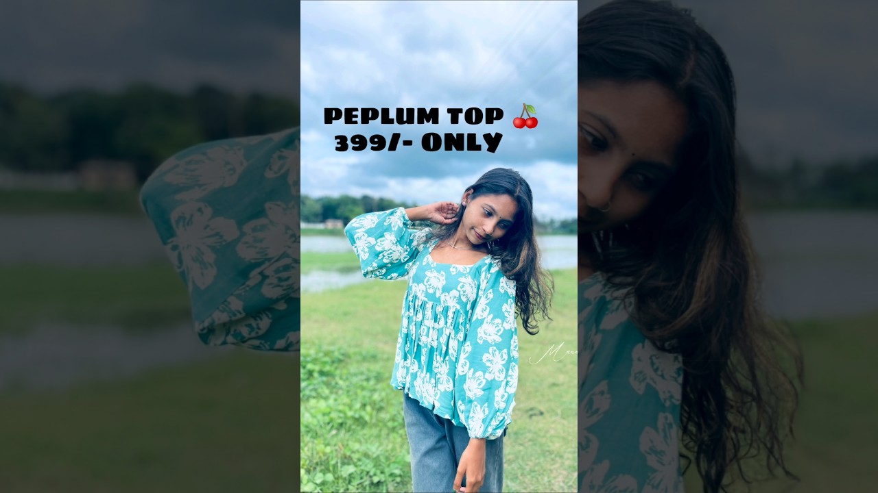399/- only | Peplum tops | Balloon sleeves peplum top | 