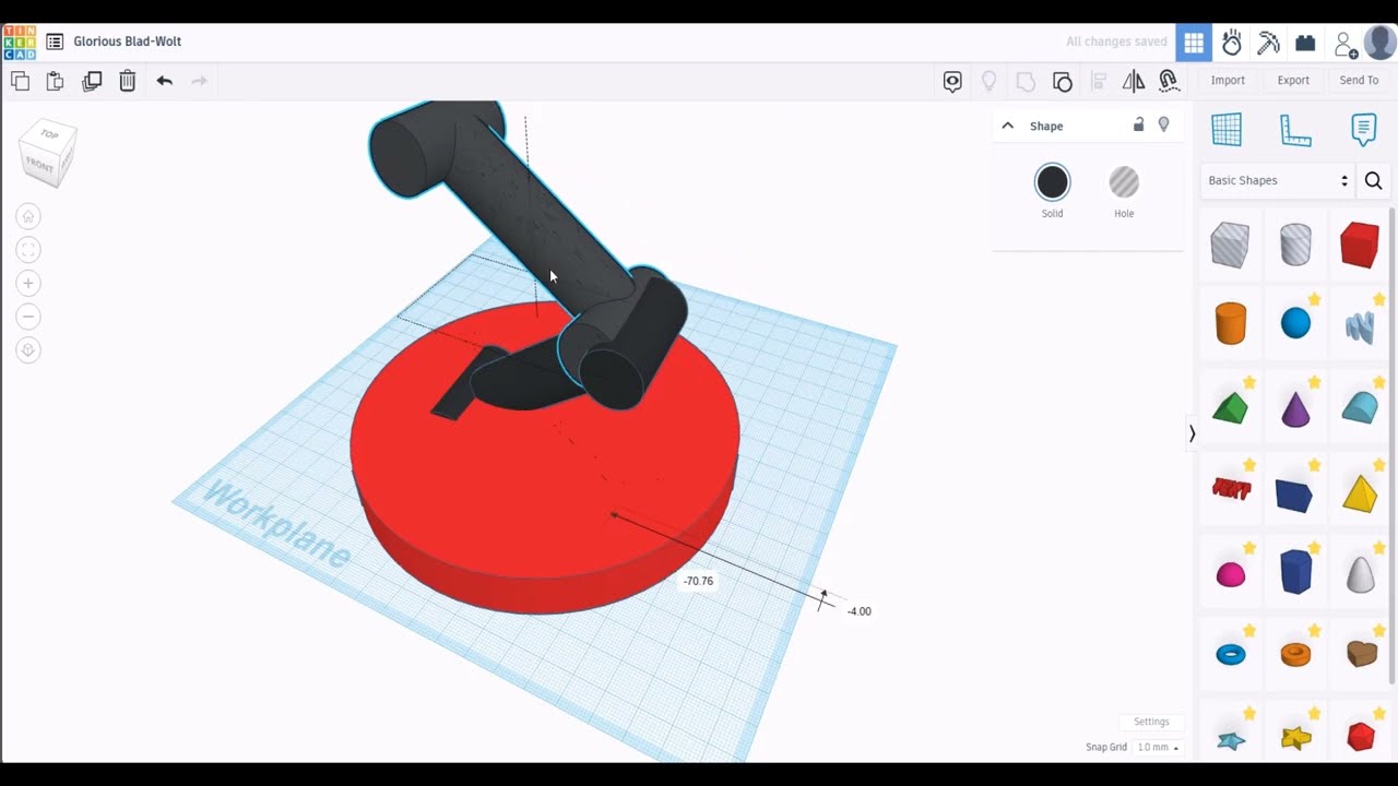 Robotic Arm with Tinkercad 