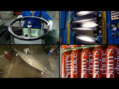 How It's Actually Made - Aluminum Cans, Foil, Bike Wheels, Canoes, and More