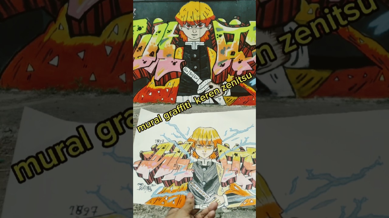 ZENITSU JADI  MURAL DITEMBOK SEKEREN INI 