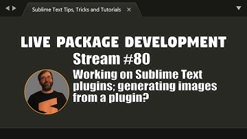 [LC80]  Can we generate images from a Sublime Plugin?