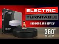Electric Rotating Turntable | 360 degree Turntable | Rotating Display Stand Unboxing & Review HINDI