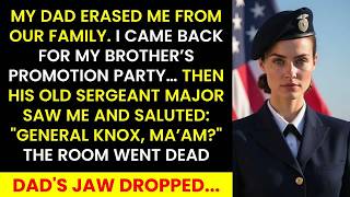 My Dad Said I Failed — Then His Old Sergeant Saluted Me 'General Knox, Ma’am'