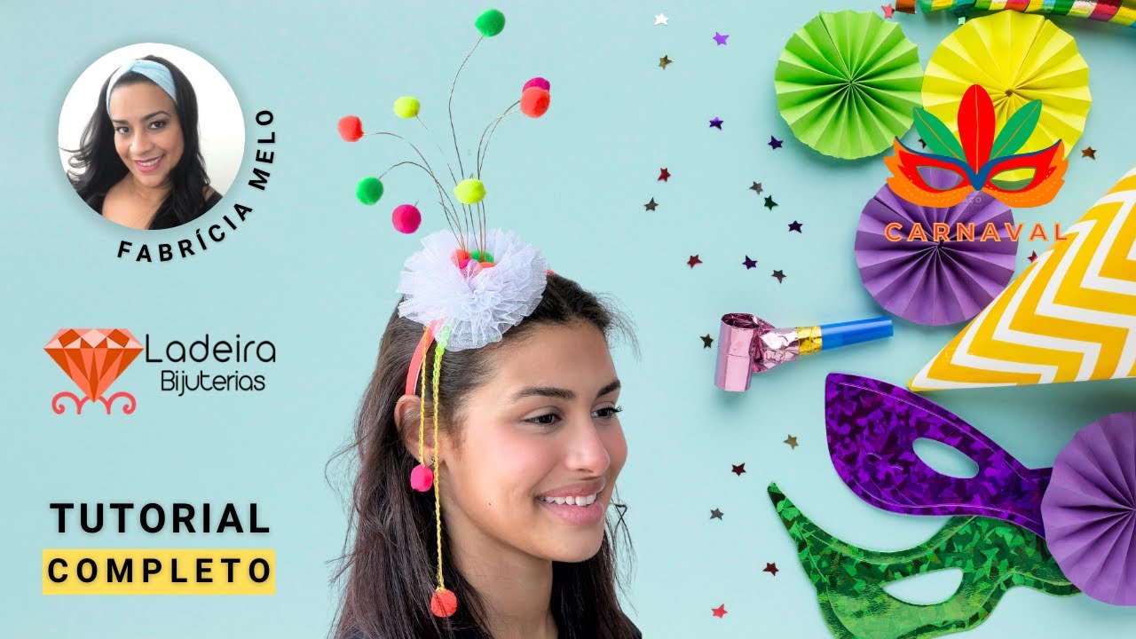 Tiara de Carnaval passo a passo 