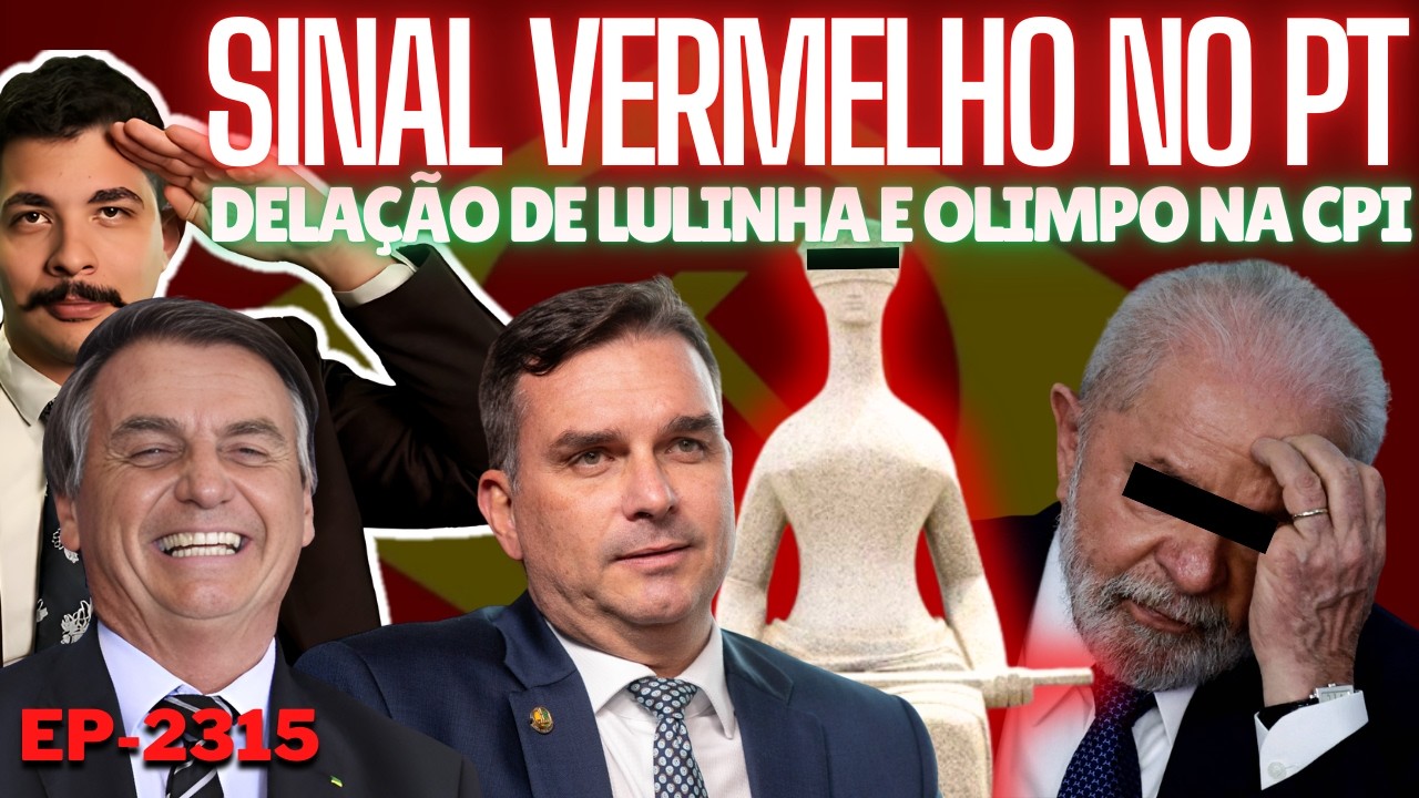 Sinal VERMELHO no PT: Lula PREOCUPADO Com Flávio + Delação de Lulinha e OLIMPO na CPI