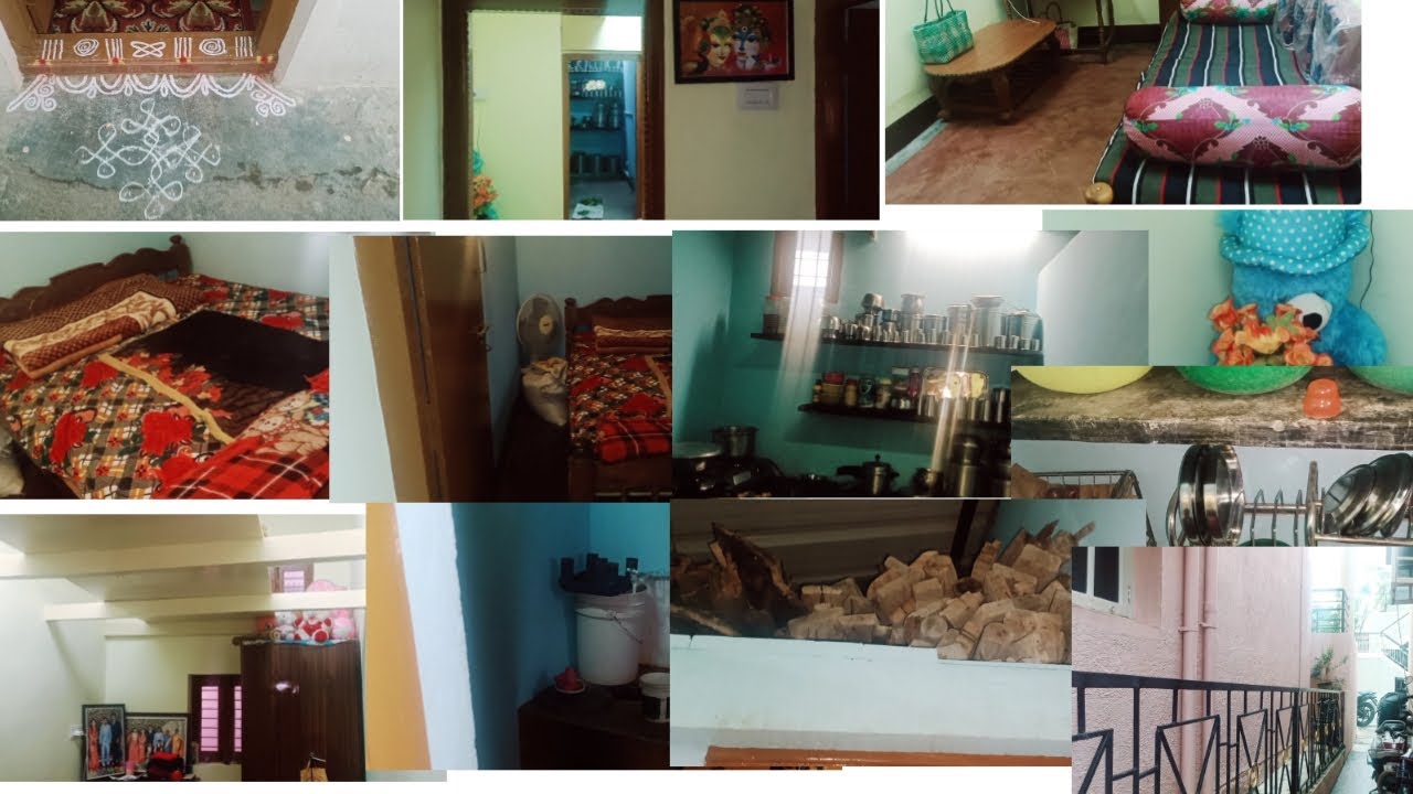ಅಮ್ಮ ಮನೆ home🏡 tour/middle class 1bhk house/1bhk rental house/lease house