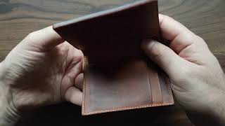 Famous Leatherbound Compact Bifold in Navy Tochigi Net Worth